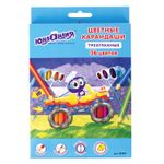 Карандаши цветные ЮНЛАНДИЯ "ЮНЛАНДИК БЫСТРЕЕ ВСЕХ", 36 цветов, трехгранные заточенные, 181391