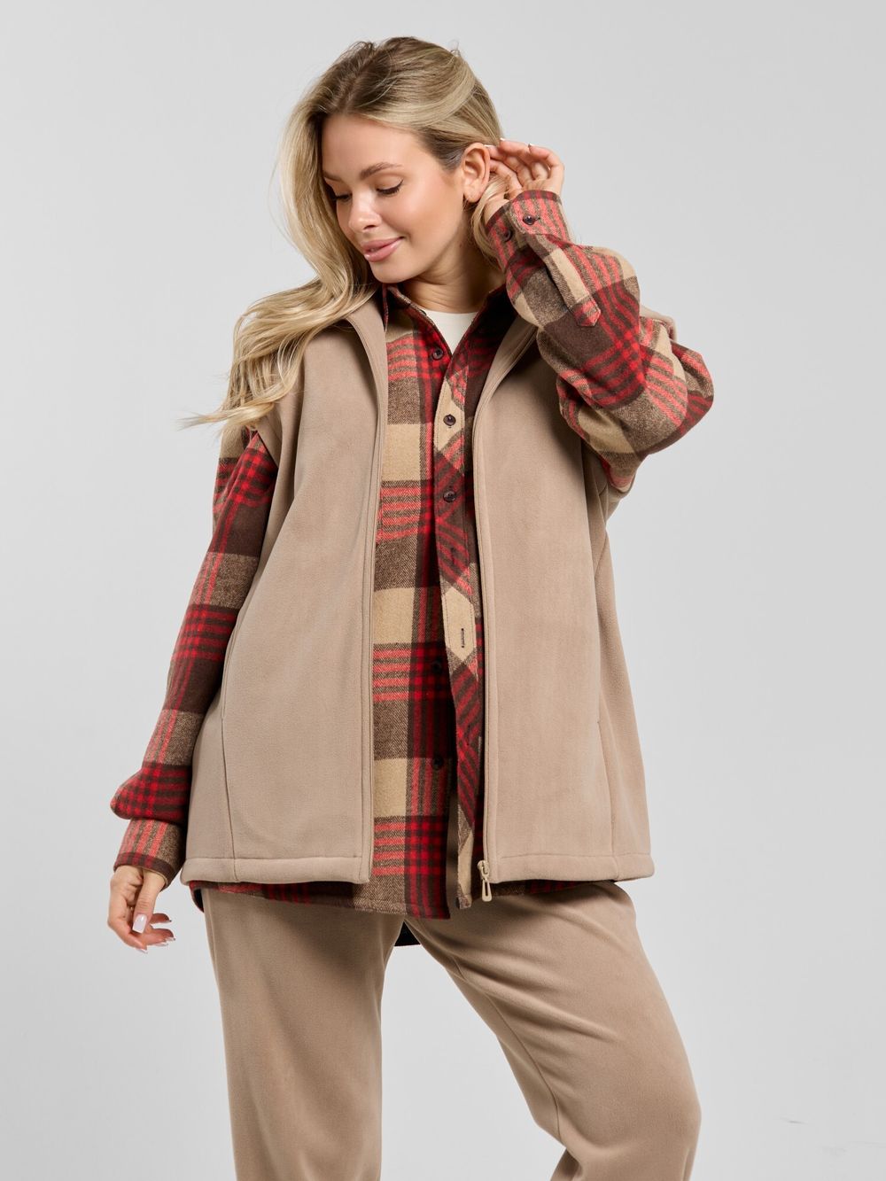 Толстовка (жилетка) Блик-3 Виотекс БЕЖЕВЫЙ