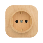 Розетка без заземления без шторок IP20 16А 250В дерево Quteo Legrand