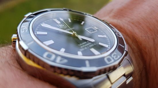 Tag Heuer WAK2110.BA0830 мужские механические часы AQUARACER на руке