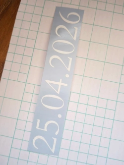 Свадебная наклейка на зеркало