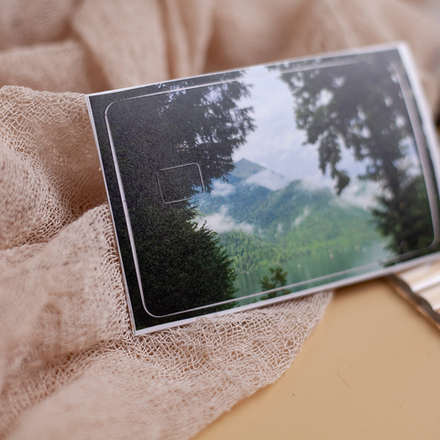 Наклейка на карту "Горы" 💳