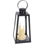 Сувенир с подсветкой «Пламя» 13*13*26 см (работает от 3*ААА), Черный