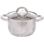 Кастрюля нерж, 2.9 л, с крыш, DNN2, SD-4268-18