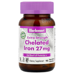 Bluebonnet Nutrition, хелатное железо, повышенная сила действия, 27 мг, 90 растительных капсул
