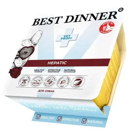 BEST DINNER Vet Profi Паштет для собак при нарушении функции печени с курицей 0,1 кг