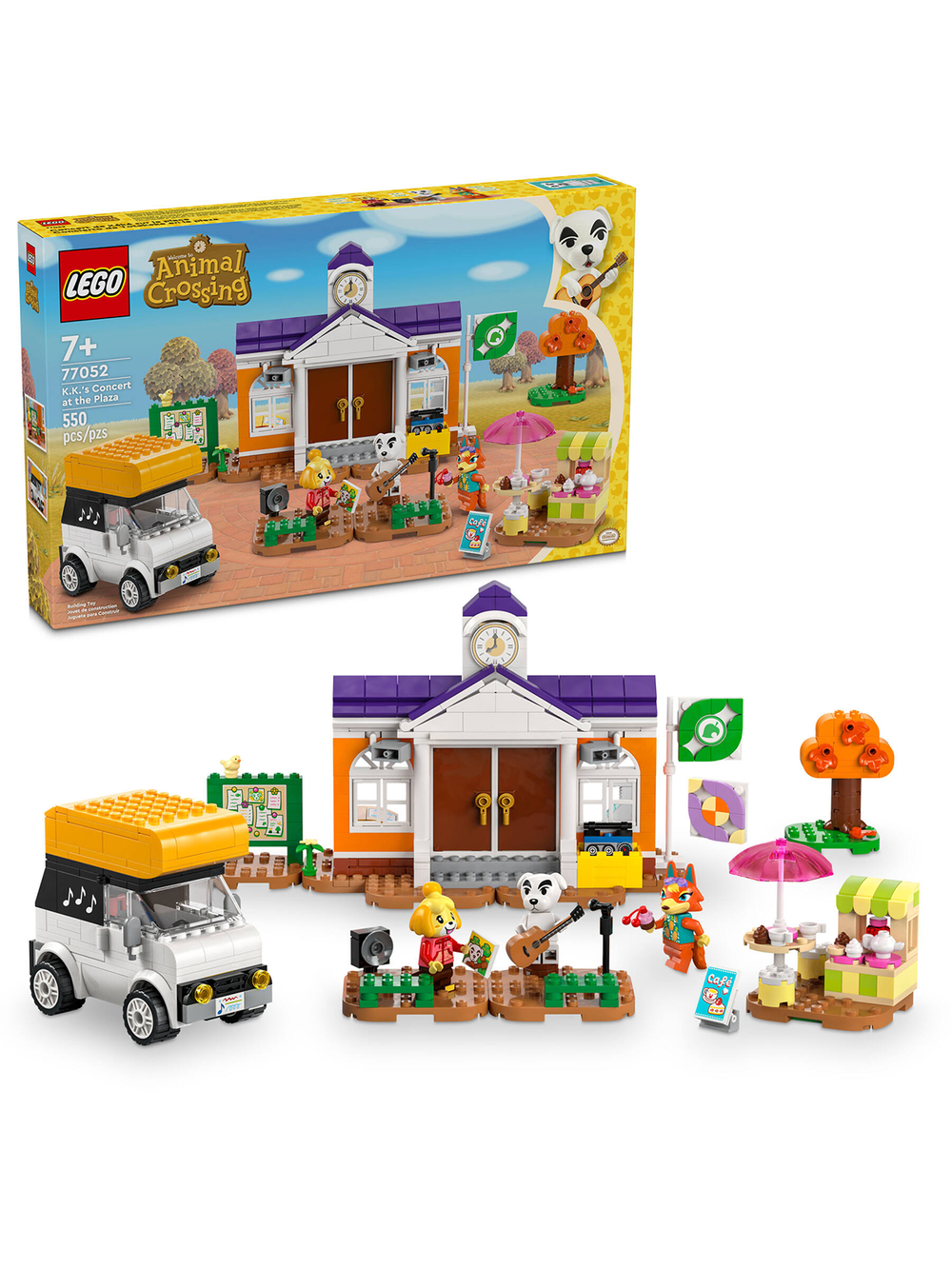 Конструктор Лего Анимал Кроссинг Концерт на Площади 77052 LEGO Animal Crossing K.’s Concert at the Plaza 550 деталей 7+