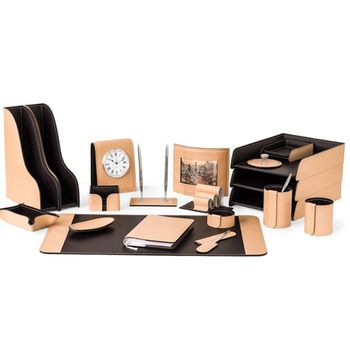 Настольный набор из кожи Cuoietto серии Business из 20 предметов (NBCNatCh20)