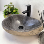 Раковина из речного камня RS-63566 (48*37*15) 0122