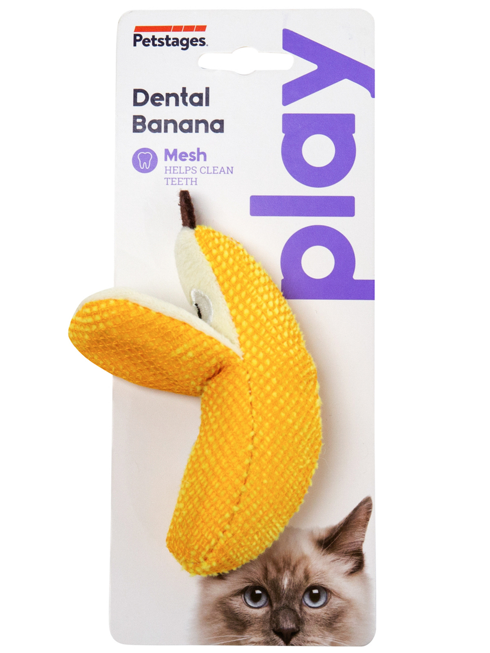 Petstages игрушка для кошек Dental "Банан"