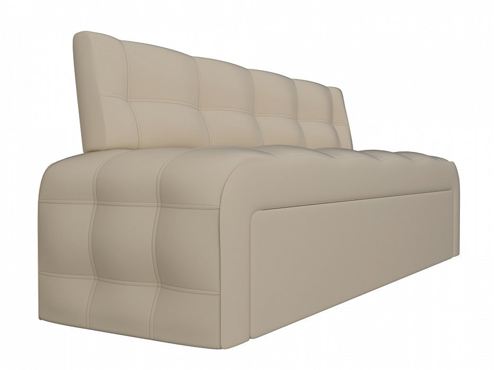 Диван кухонный прямой Люксор, Бежевый, Экокожа, 28583