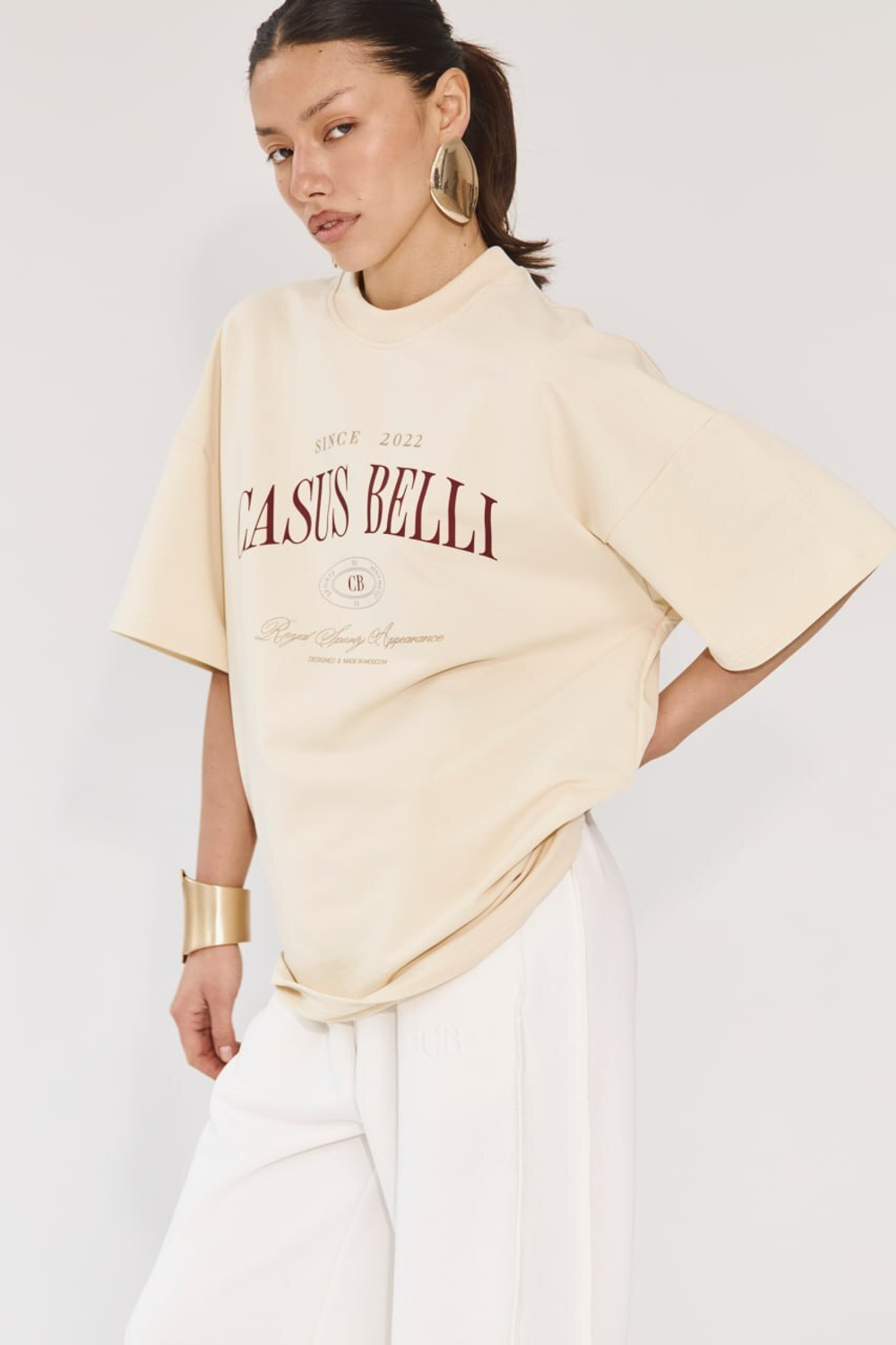 Футболка Sky Fall сливочная