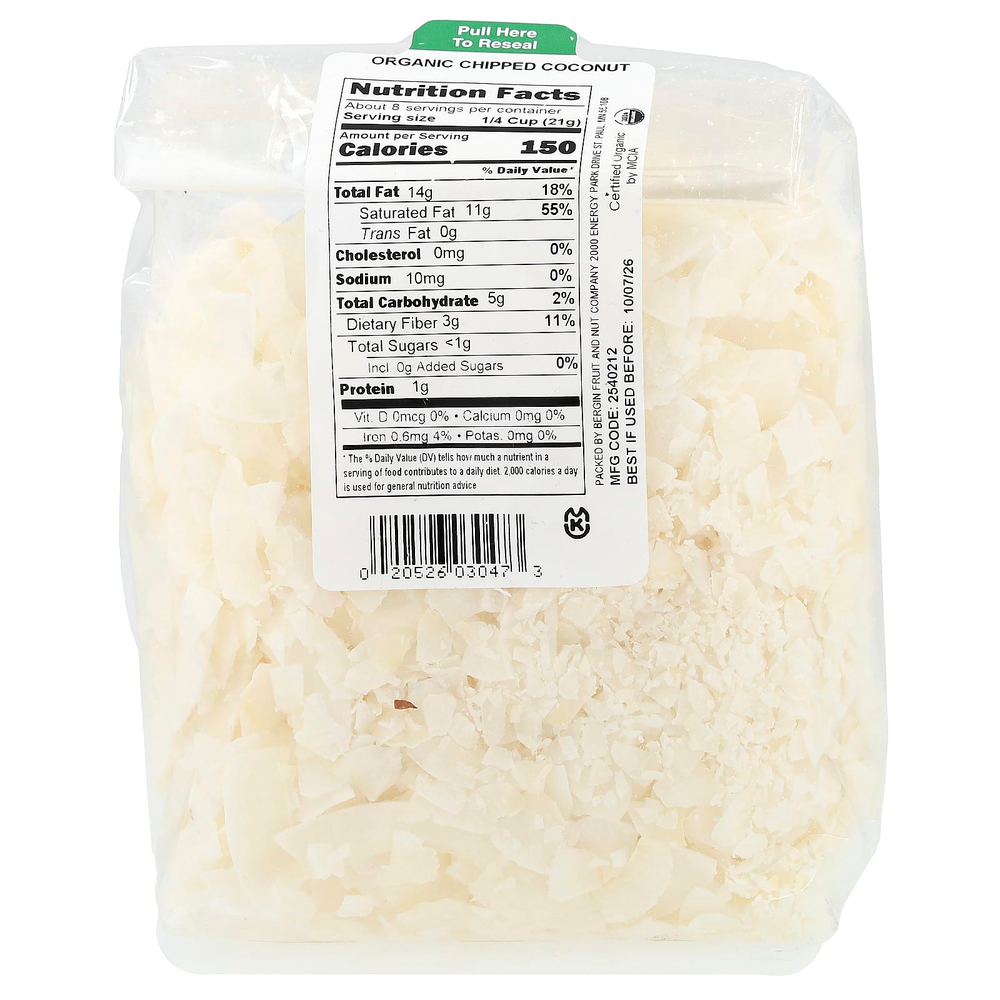 Bergin Fruit and Nut Company, Органический кокос, 170 г (6 унций)