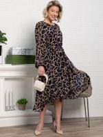 Платье Идиллия (сине-бежевое) П15379-16М LT Collection