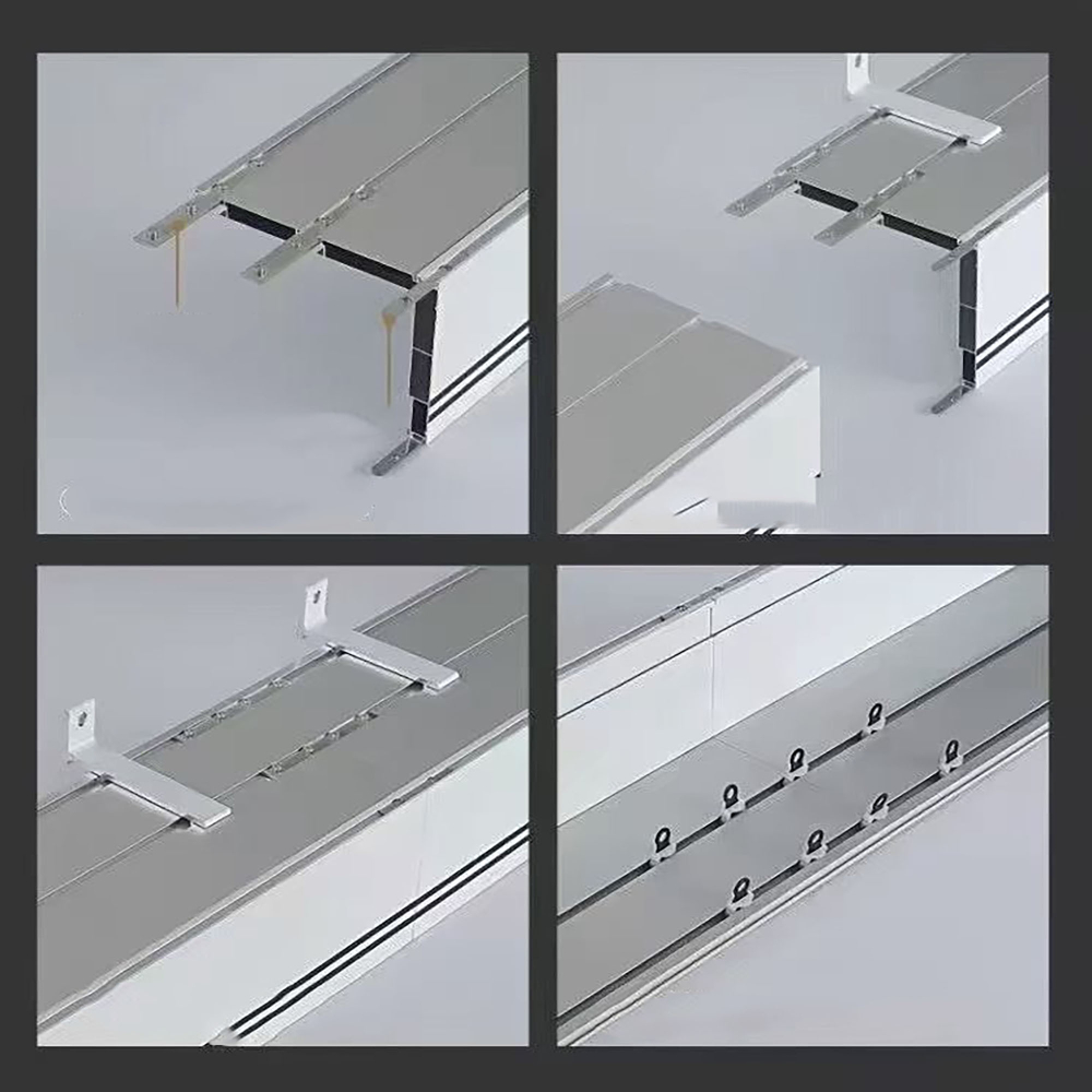 Алюминиевый короб для карниза, скрытый потолочный профиль для штор