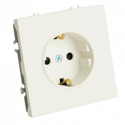 Розетка с заземлением и со шторкой, без рамки Stekker Эмили 49880