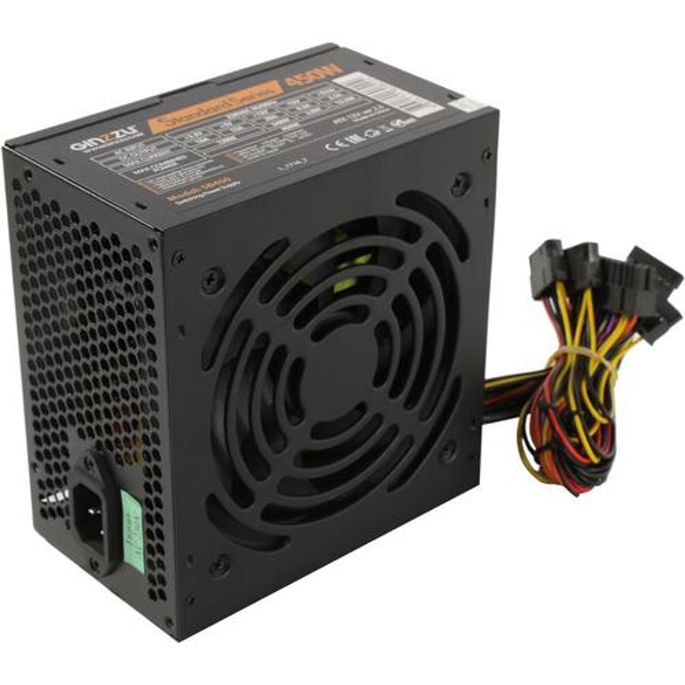 Блок питания 450W Ginzzu &lt;SB450-12см&gt; ATX (24+4пин)