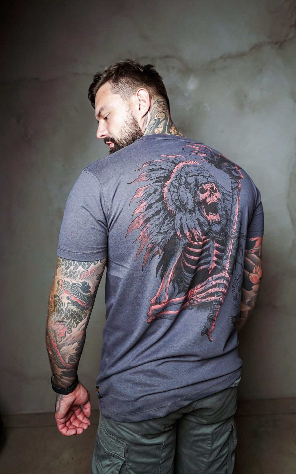 Футболка серая Yakuza Premium 3708