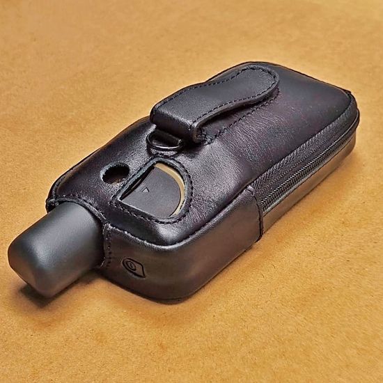 Чехол для Garmin GPSmap 67 кожаный зажим (02-132)