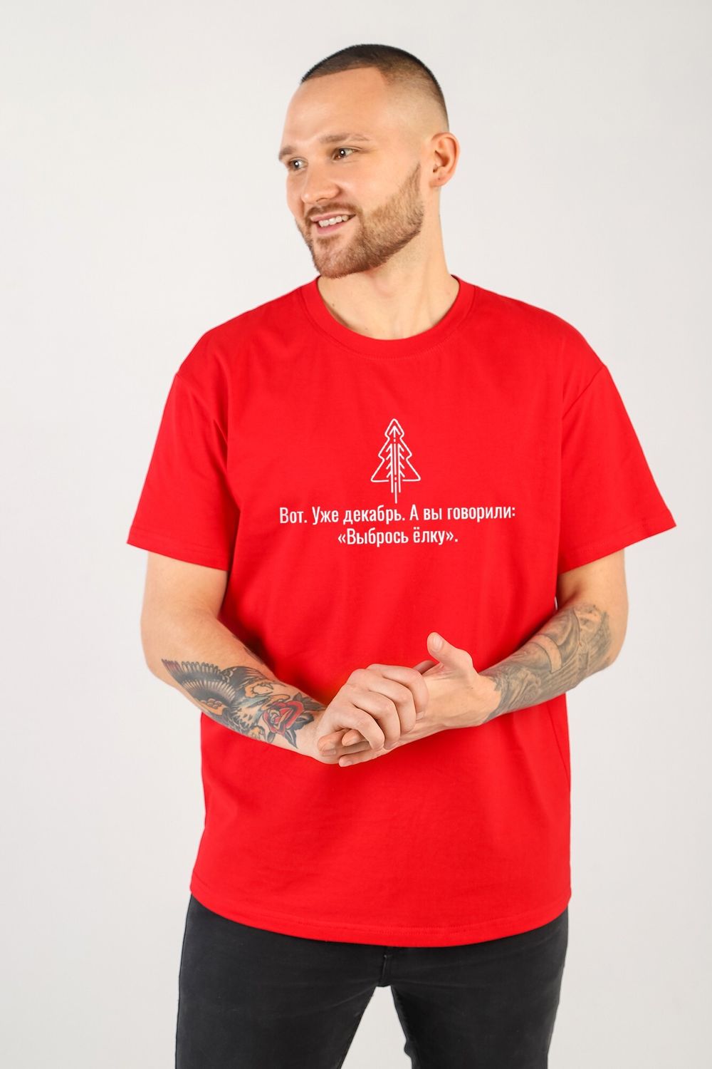 Фуфайка (футболка) мужская Презент-4 Виотекс КРАСНЫЙ