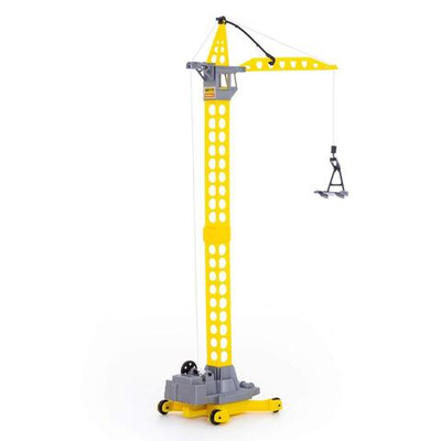 Башенный кран "Агат" на колёсиках большой, пакет (Полесье)