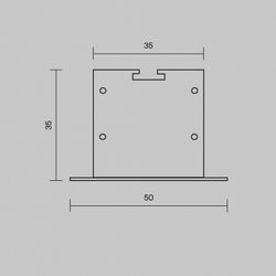 Заглушка для профиля Maytoni  642034