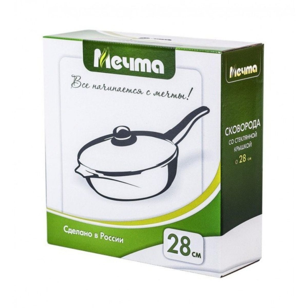 Сковорода алюминий, 28 см, антиприг, Мечта, Гранит, с028701, с крыш, съем руч