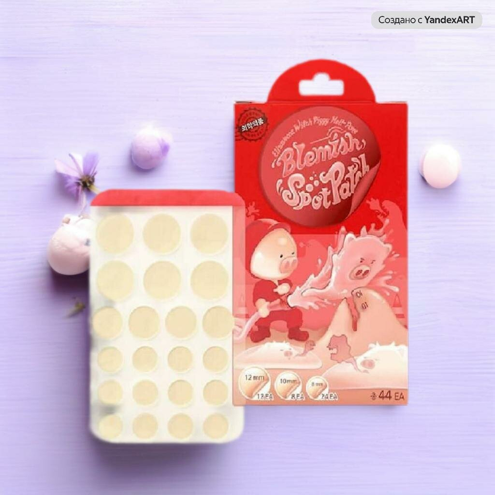 "Elizavecca" Witch Pig Hell Pore Blemish Spots Patch - точечные патчи для лица 44 штуки