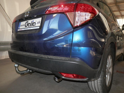 Оцинкованный фаркоп на Honda HR-V 2014-2021 (без электрики), Galia H097C