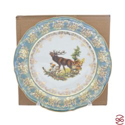Набор тарелок Repast Охота зеленая Мария-тереза 21 см (6 шт)