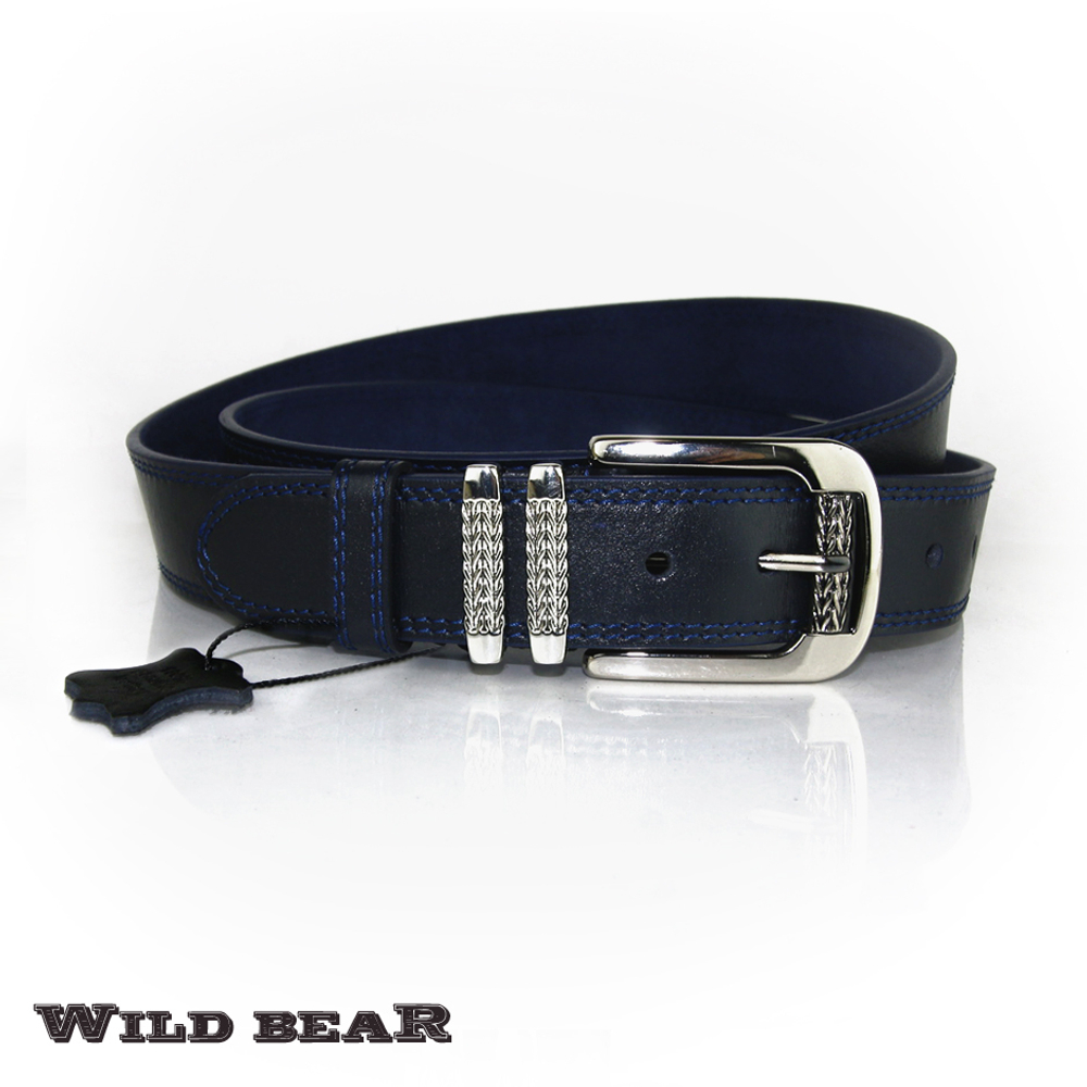 Ремень WILD BEAR RM-024m Dark-blue