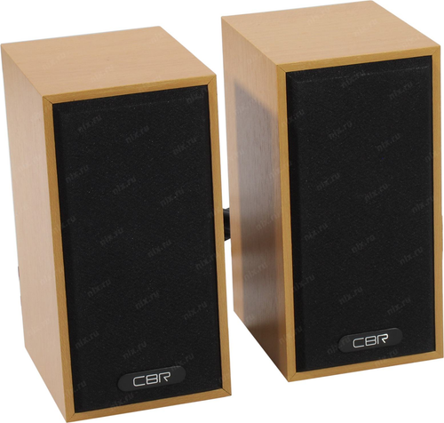 Колонки CBR <CMS 635 Brown> (2x3W, дерево, питание от USB)