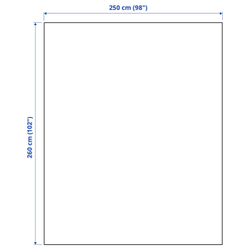 IKEA PRAKTVIAL  (ИКЕА ПРАКТВИАЛ)  -  Покрывало, кремовое, 260x250 см
