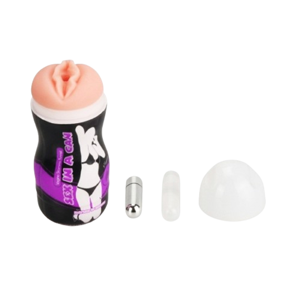 Вагина мастурбатор в тубе с вибрацией - Sex in a can (Stamina Tunel)