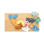 Развивающая игрушка деревянная Пазл-вкладыш по номерам Кит, C-41805