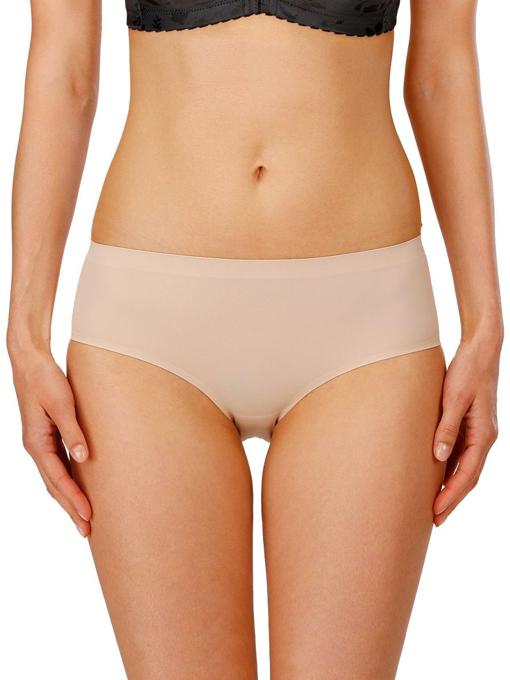 Набор из 2 трусиков-миди из гладкого микроволокна (Размер: M) (Цвет: белый)