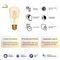 Лампа светодиодная диммируемая филаментная Gauss Smart Home Filament E27 7W 2500K золотистая 1290112
