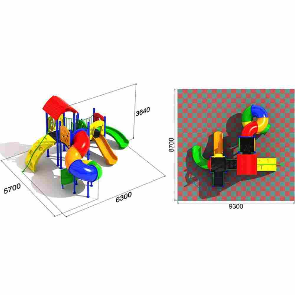 Детская игровая площадка «Закрученная Линия»