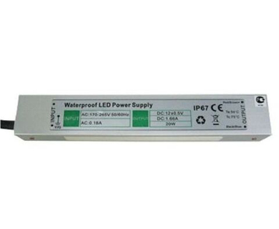 Ecola Блок питания для светодиодных лент 12V 30W IP67 217х29х21 (герметичный) B7L030ESB