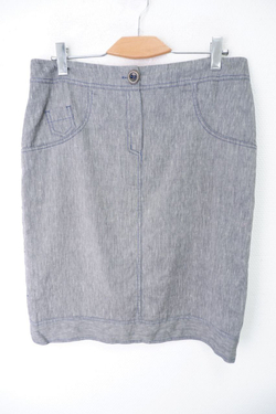 Юбка базовая светло-серая 52 размер