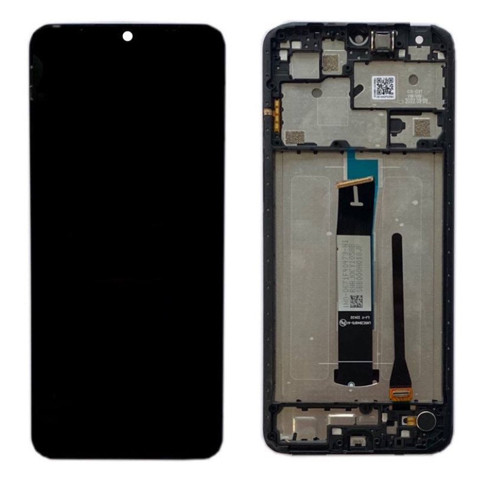 Дисплей для Xiaomi Redmi 12C (22120RN86G) с тачскрином и рамкой Черный - OR