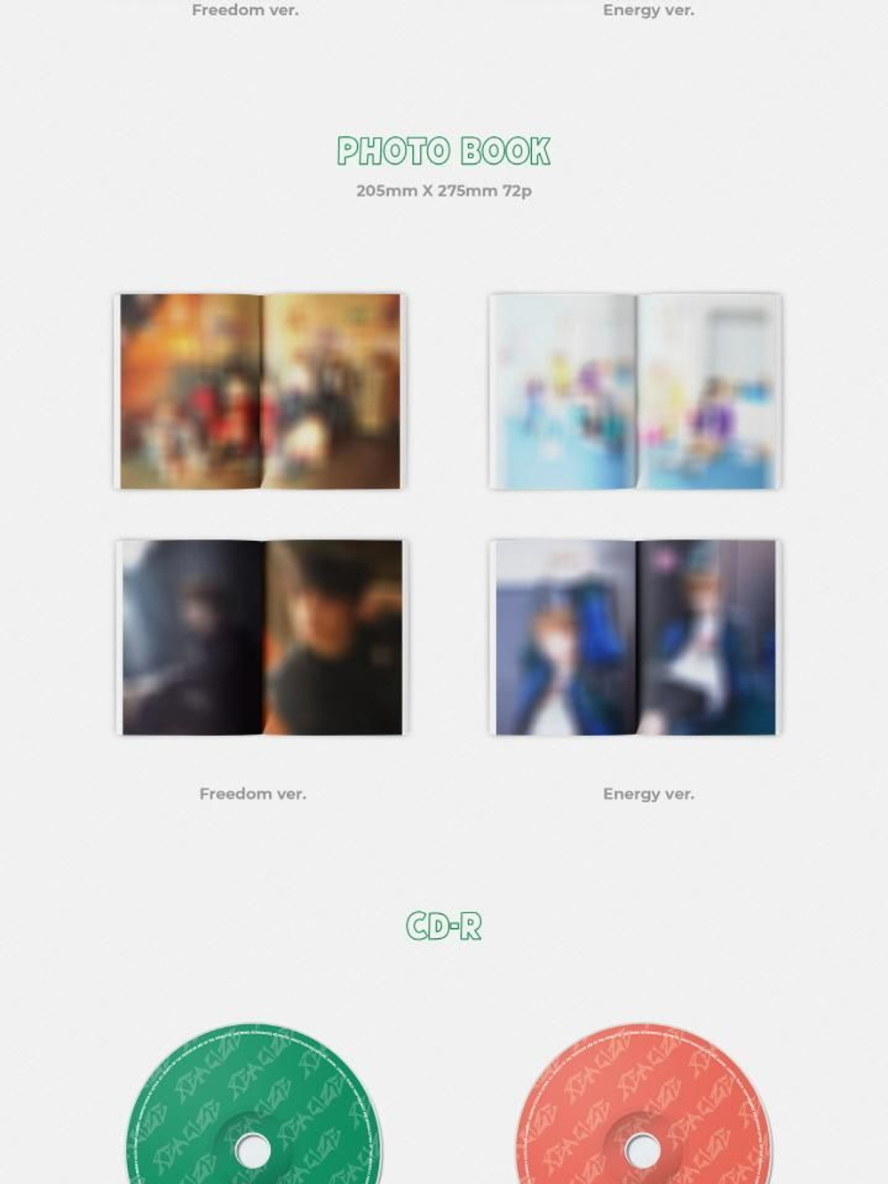 Альбом KINGDOM - REALIZE 8th Mini Album 2 Version SET