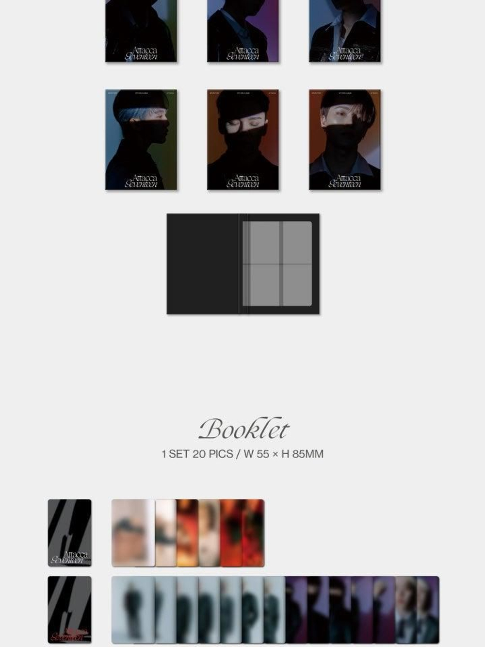 Альбом SEVENTEEN - ATTACCA 9th Mini Album CARAT Version 13 Cover SET