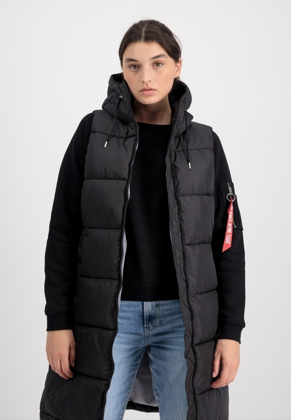 Жилет утепленный женский ALPHA INDUSTRIES Long Puffer Vest