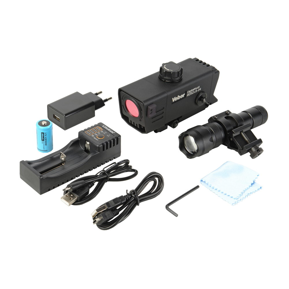 Прицел цифровой Veber DigitalHunt RD32X3-24 ночной