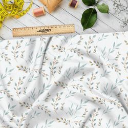 Ткань кулирная гладь легкая флористика