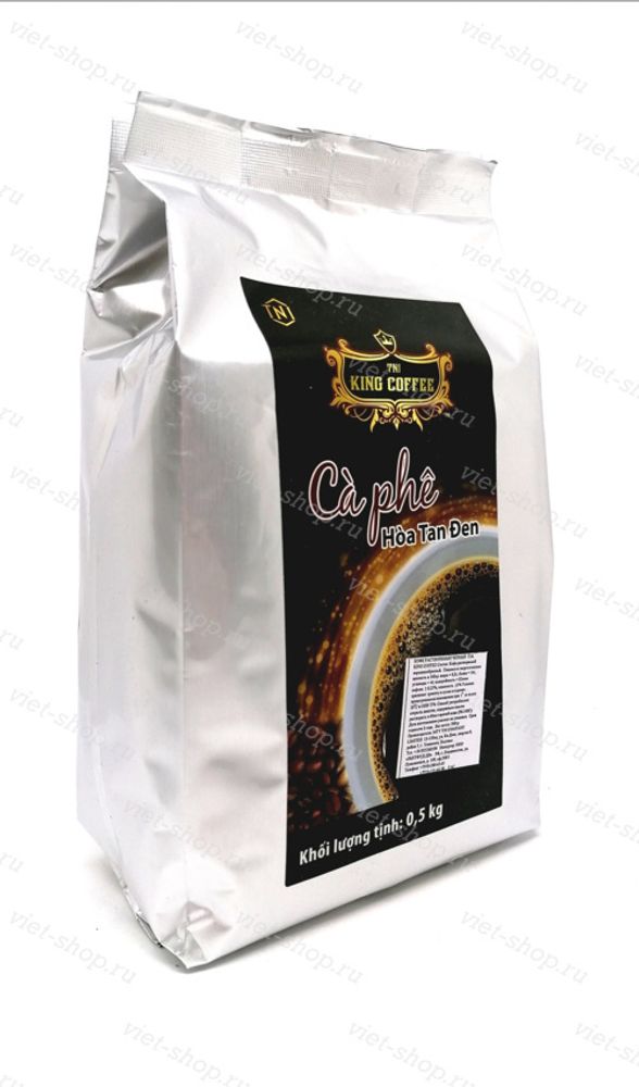 Растворимый черный кофе King Coffee Pure Black, Вьетнам, 500 гр.