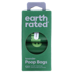Earth Rated, пакеты для уборки за собаками, с запахом лаванды, 120 пакетов, 8 запасных рулонов