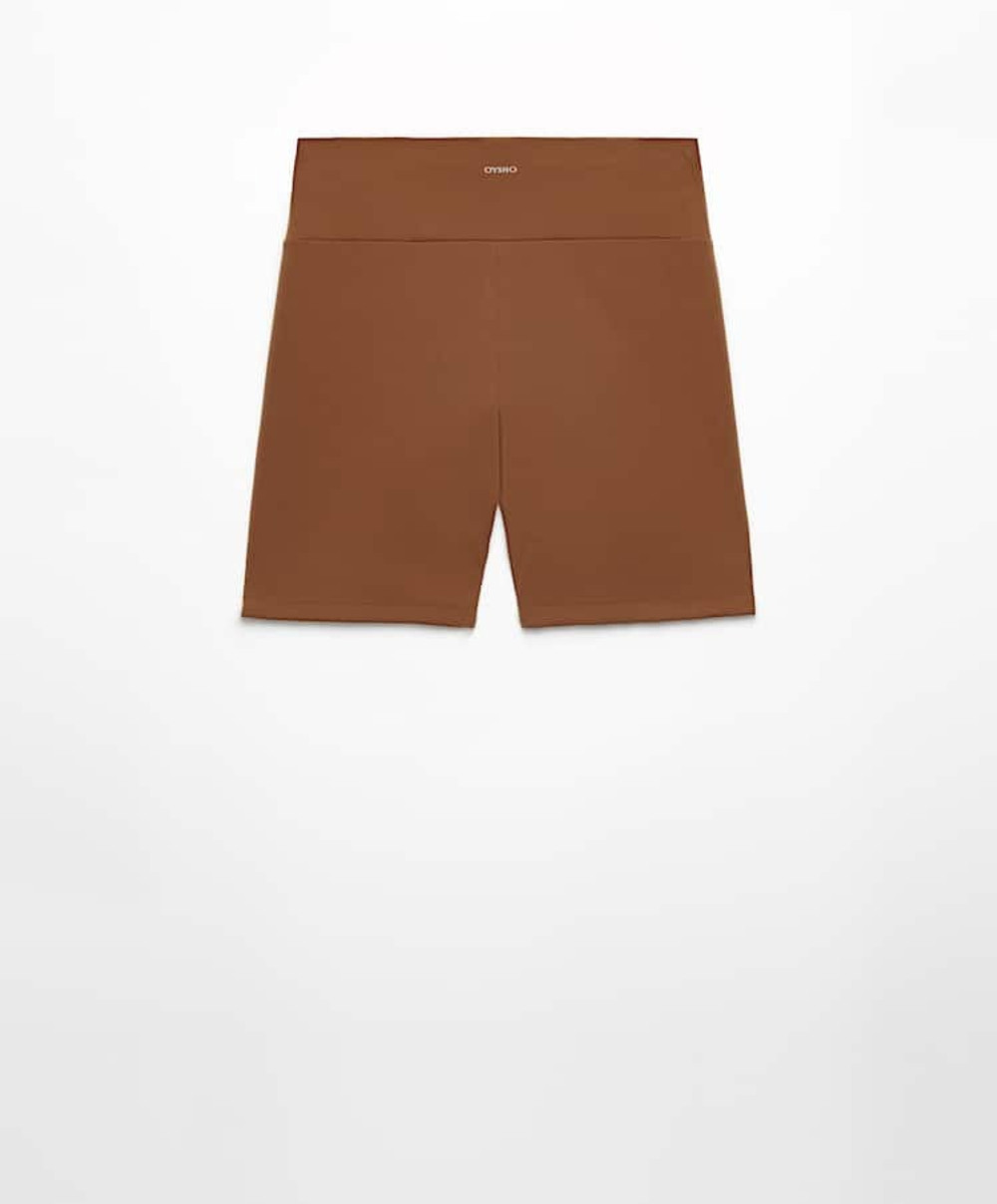 OYSHO Велосипедки Hot Pants Comfortlux с высокой посадкой длиной 10 см, коричневый