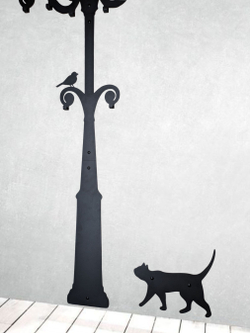 Вешалка настенная Фонарь на 8 крючков, металлическая